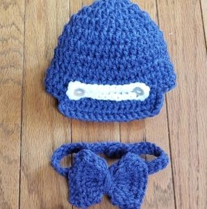 Crochet baby boy outfit